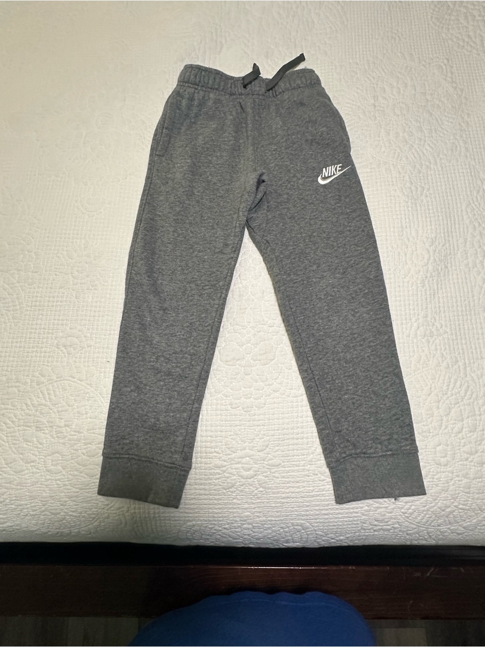 Nike Boys Gray Drawstring Joggers